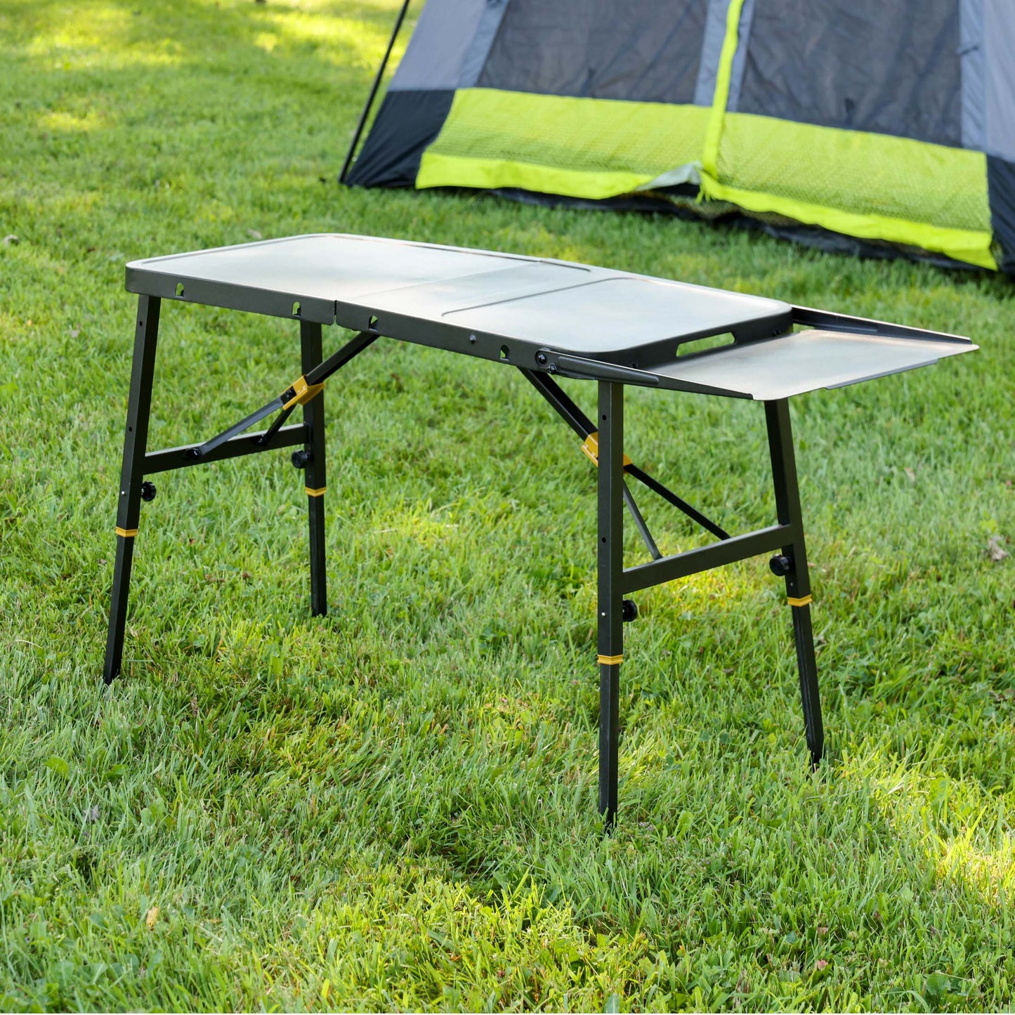 HALO Getaway Portable Folding Table with 52 in. Surface and 100 lb Weight Capacity