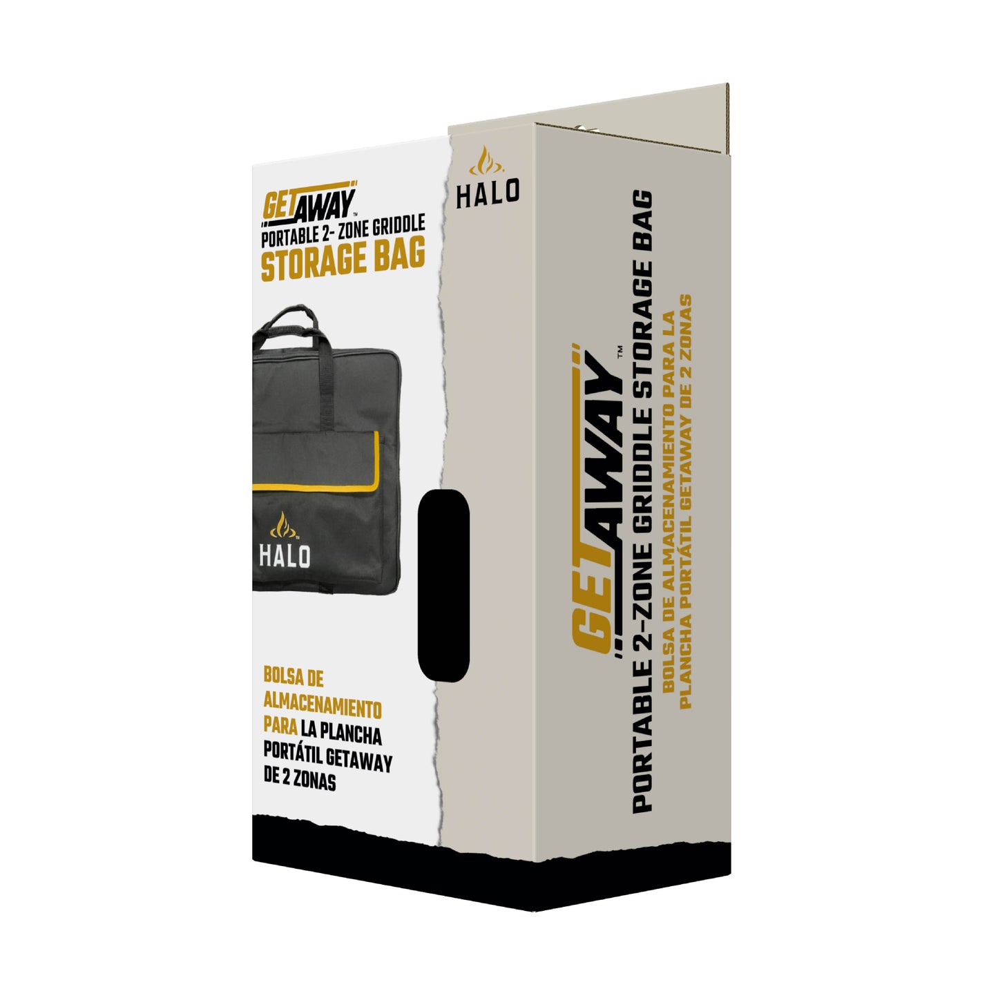 HALO Getaway Griddle Nylon Storage Bag with Shoulder Strap, Tool Pocket, and 3-Sided Zipper