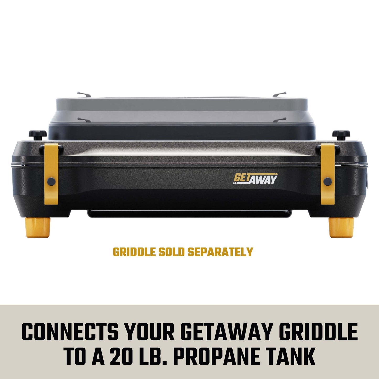 HALO 20 lb Propane Tank Conversion Kit with 4 ft Hose for Getaway Portable Griddle