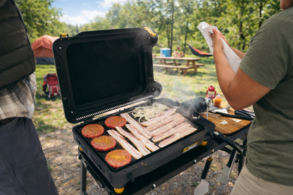 HALO Getaway 2-Zone Portable Outdoor Griddle with ELEVATE Lid and 282 sq in Cooktop