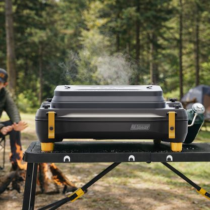 HALO Getaway 2-Zone Portable Outdoor Griddle with ELEVATE Lid and 282 sq in Cooktop